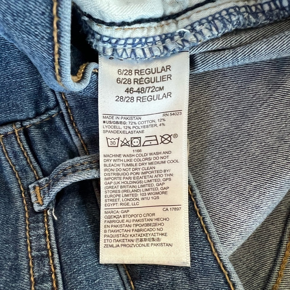 Gap Women True Skinny Denim Jeans Size 28 Regular Mid Rise - Picture 12 of 12